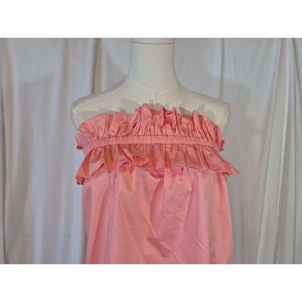Trina Turk Prosper Organic Cotton Pink Top NWT Large - Picture 3 of 10